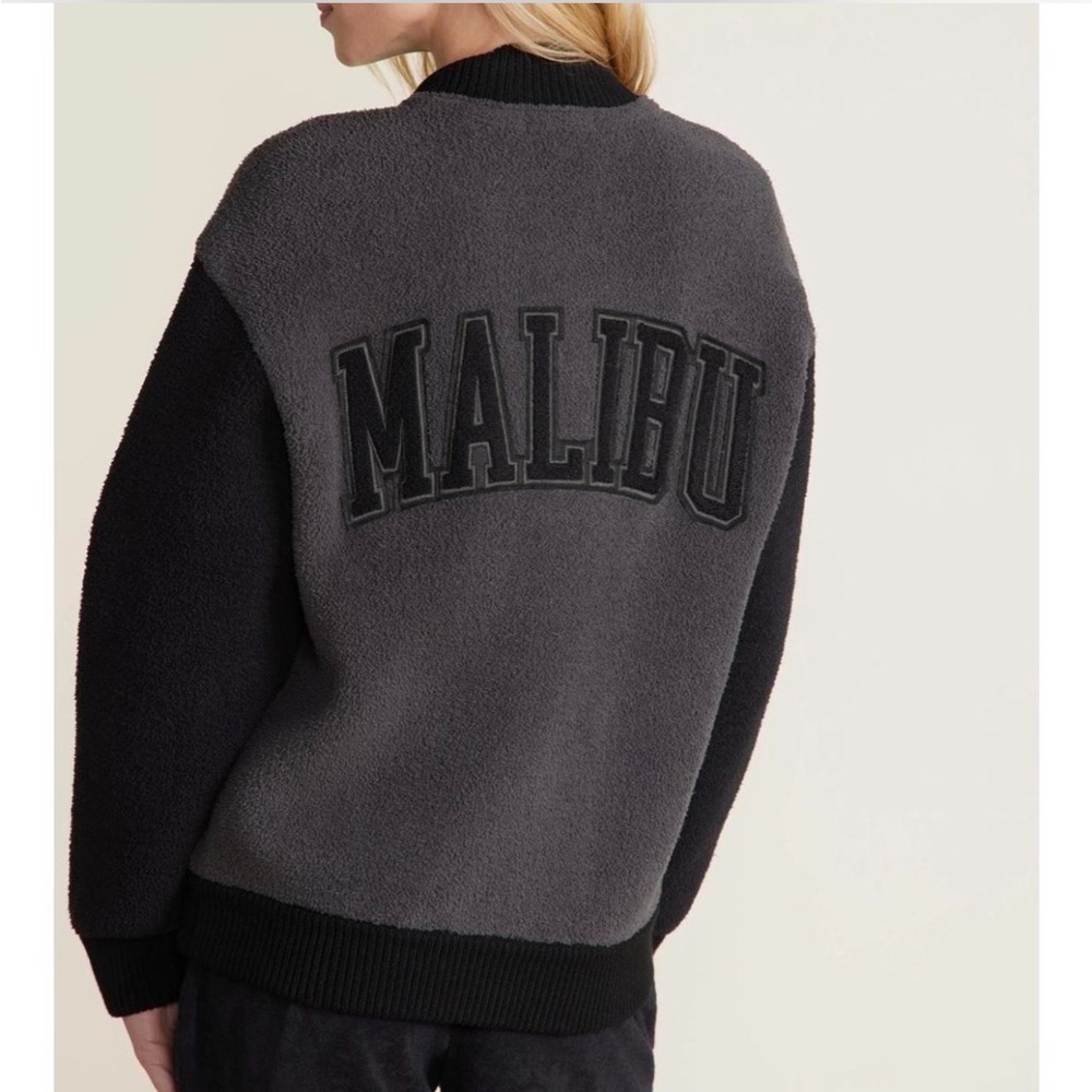 Barefoot dreams Malibu varsity jacket